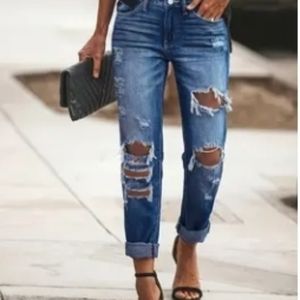 Women's Distressed Jeans